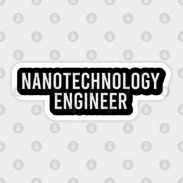 Nanotechnology Engineer Sticker by Eric Okore